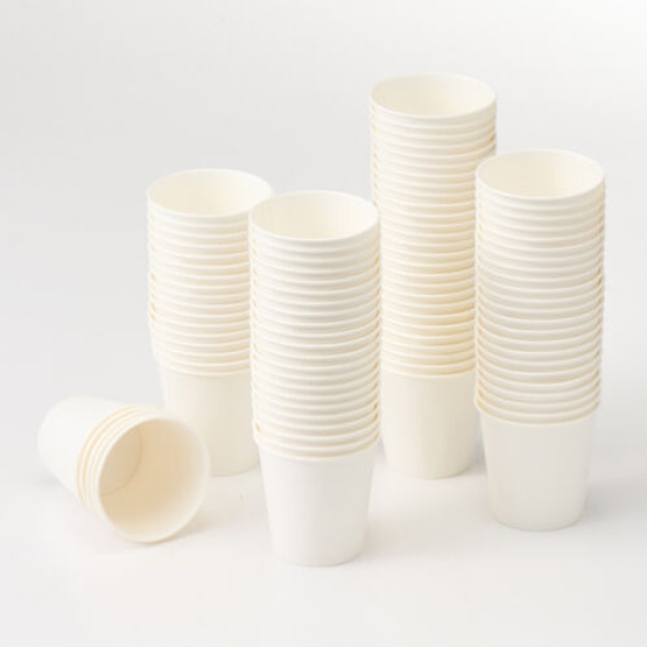 [국내생산] 튼튼한_킹/무지 종이컵 6.5온스 [1000개]