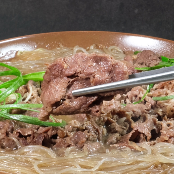 [하누리] 마늘양념 옛맛 소불고기 전골 2~3인분1kg (소불고기500g+육수450g+당면50g)