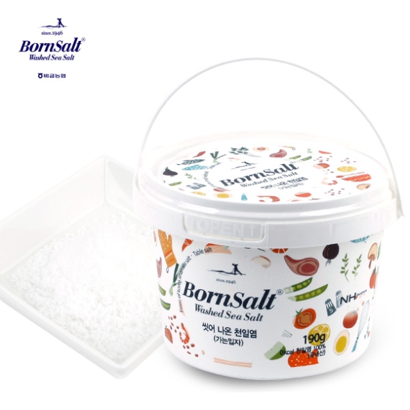 [신안비금농협] 본솔트 씻어나온 천일염(굵은소금) 2통/3통/5통 (통당 190g)
