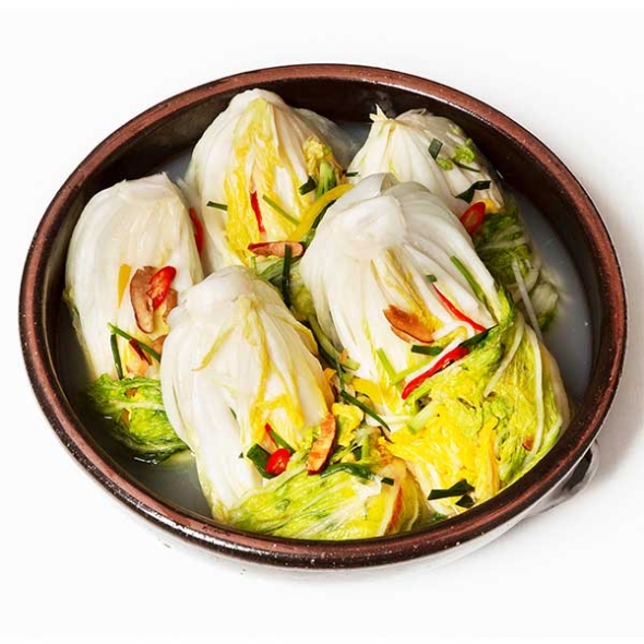 (산지이음)-깔끔하고 시원한  백김치 2kg,3kg,5kg,10kg [국내산]