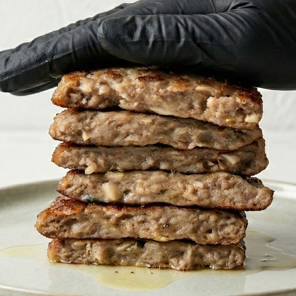 [공감식탁]오븐패티 스테이크 한돈 떡갈비 320g 1팩(4개입)/3팩/5팩