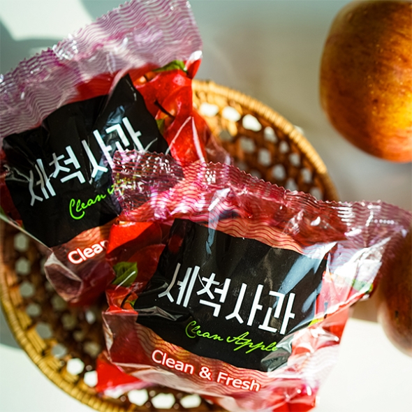 (제철도매)껍질째먹는  아삭한 세척 부사사과 -[산지직송]2kg,3kg,4kg,5kg