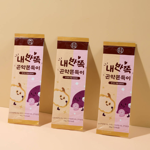 [순수한집]내반쪽곤약 쫀드기 간식 10개입(1팩/2팩)