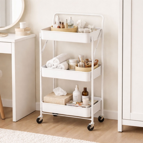 [NEW 런칭] 보프 3단 이동식 폴딩 프리미엄 컬러 수납장 1+1