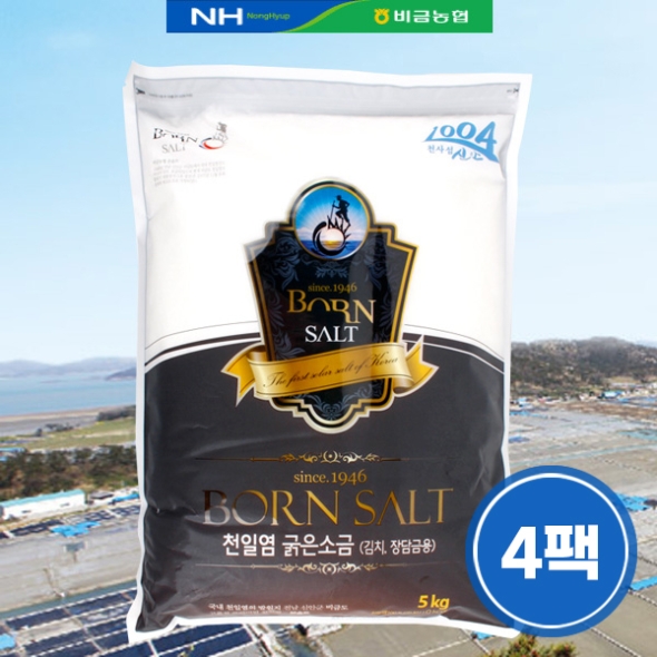[신안비금농협] 본솔트 천일염(굵은소금) 1박스 (5kgx4봉)