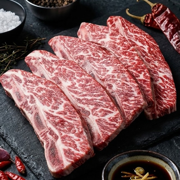 [바라던]미국산 냉동 꽃LA갈비 구이용 1000g