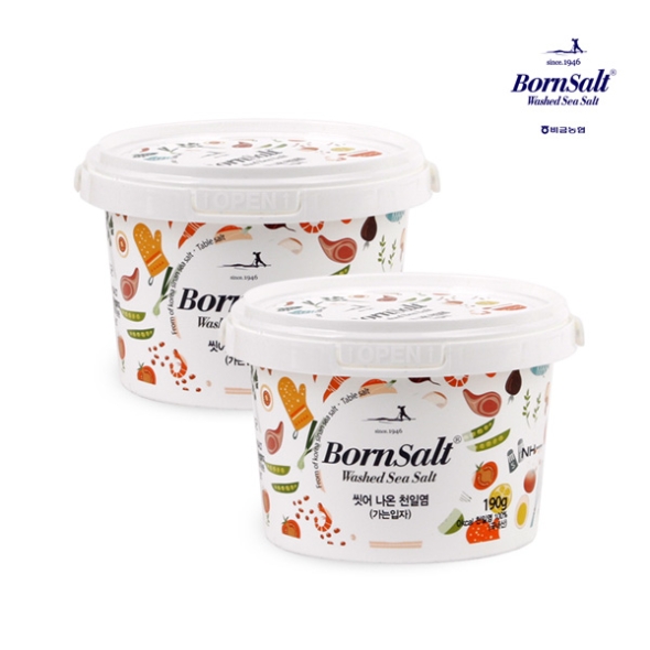 [신안비금농협] 본솔트 씻어나온 천일염(굵은소금) 2통/3통/5통 (통당 190g)