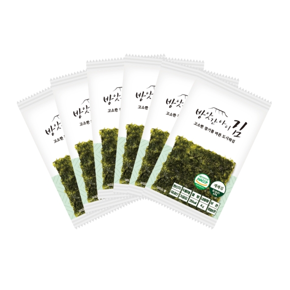 [방앗간아이] [24봉+24봉] 트레이없는 참기름 바른 고소한 도시락김