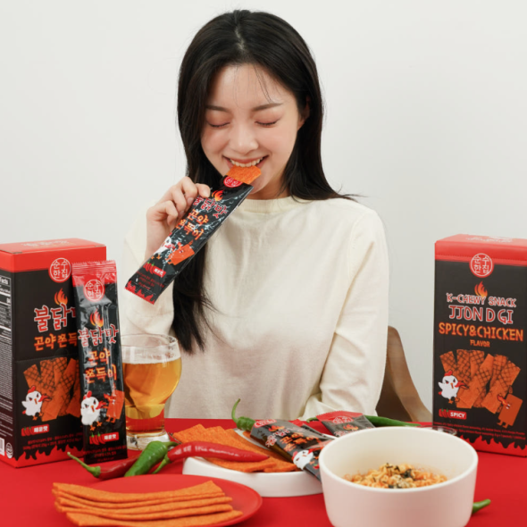 [순수한집]불닭맛곤약 쫀드기 간식 20개입(1팩/2팩)