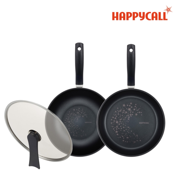 해피콜 사파이어블랙 IH 4종 세트(28cm+28cm궁중+28유리뚜껑+24계란말이팬)