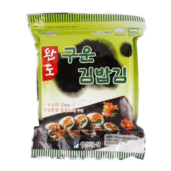 [완도금일수협] 구운 김밥용김 1봉/2봉/3봉 (봉당100매)