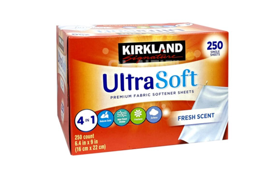 커클랜드 건조기시트 드라이시트 시트형 섬유유연제 250매 1팩(건조기용) 코스트코