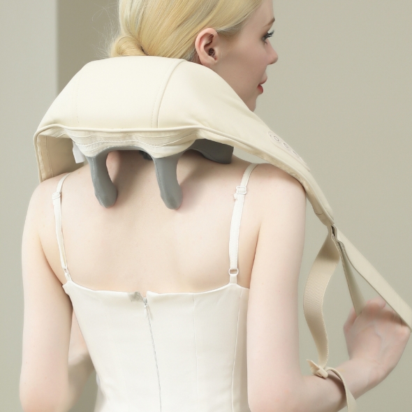 [에코너] M6 무선 목 어깨 승모근 온열 마사지기