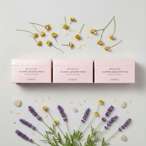 [특별할인] 린제이 뽑아쓰는 피에이치 솔루션 카밍 아줄렌 마스크팩 300g (24매)