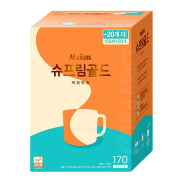 [Maxim] 맥심 슈프림 골드 커피믹스 170T