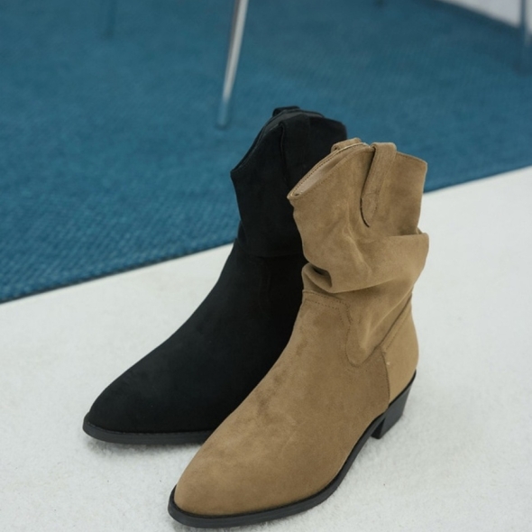 [개성시대] 여성 4cm 스웨이드 힐 데일리