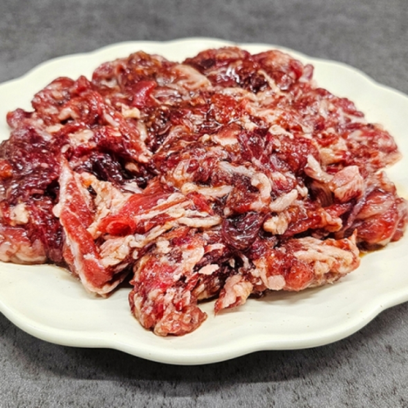 [주말특가] 한우 스지 불고기 국내산 300g 투플러스 1팩 2팩 3팩 4팩 합포장 가능