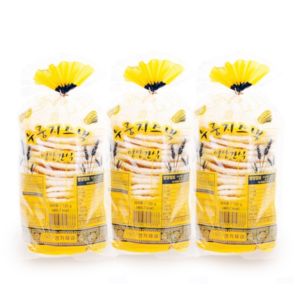 [전통과자] 고소한 누룽지 뻥튀기 120gx3봉/5봉