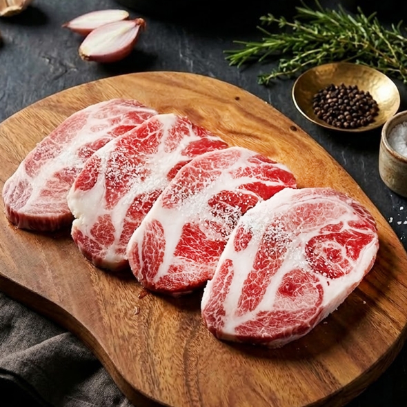 [바라던]수입산 냉동 이베리코 목살 200g+200g
