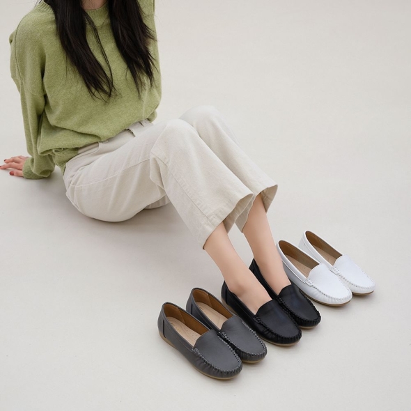 심플 데일리 로퍼 단화 발편한 여성 퀄리티 플랫슈즈 2cm