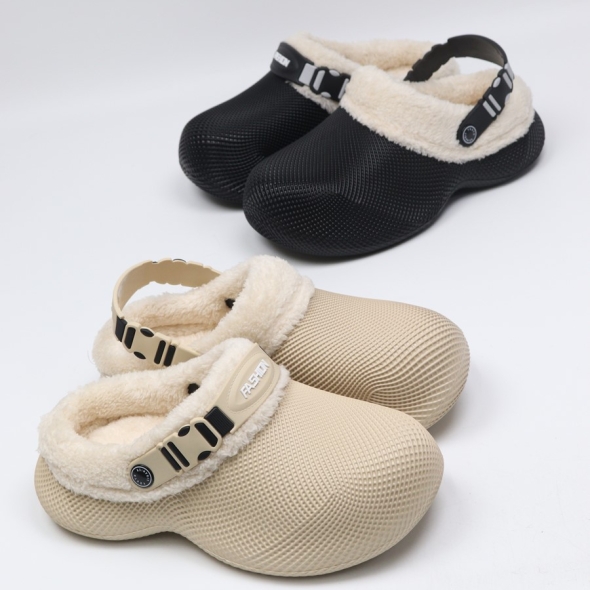[개성시대] 여성 3cm 블랙 베이직 털슬리퍼 180g 데일리