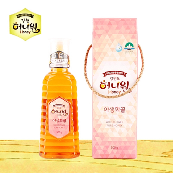 [허니원] 야생화벌꿀 1통/2통 (튜브/통당500g)