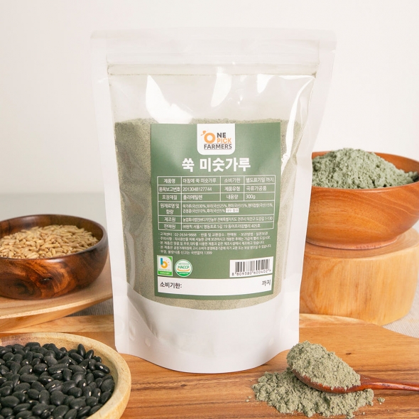 [만원의 행복] 진한 쑥 미숫가루 300g 국산 선식 쑥향 곡물 쉐이크