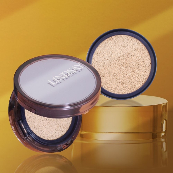 [특별할인] 린제이 촉촉한 커버력 좋은 광채 물광 화이트닝 비타 오일 톤업 쿠션