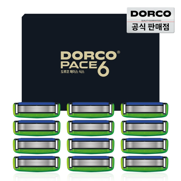 도루코 페이스6 면도날 12입세트