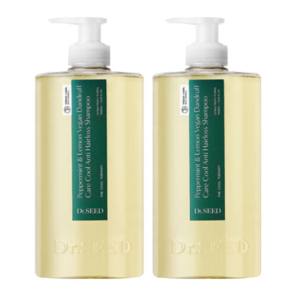 [닥터시드] 1+1페퍼민트 앤 레몬 비건 비듬케어 쿨 탈모 샴푸 1000ml