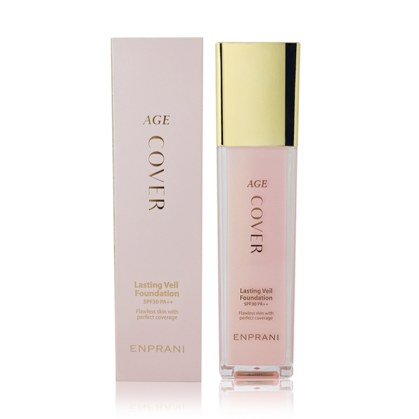 엔프라니 에이지 커버 래스팅베일 파운데이션 45g 매끈한 피부결