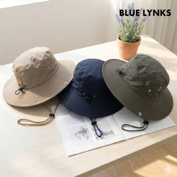 [블루링스] 야외활동 벙거지 사파리 모자 3종세트 ABC-00503