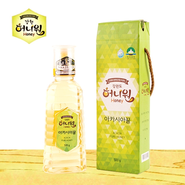 [허니원] 아카시아벌꿀 1통/2통 (튜브/통당500g)