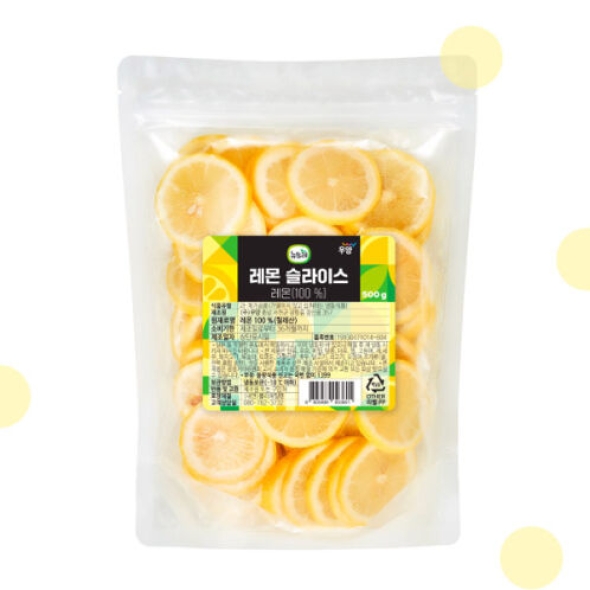 [뉴뜨레] 새콤한 레몬슬라이스 500g×2ea [냉동]