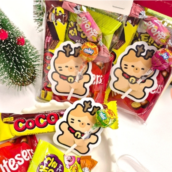  [특별 할인]크리스마스 러블리헤더 간식 5종 과자선물 단체간식,어린이집간식