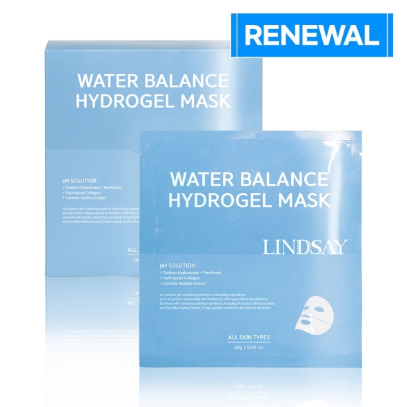 [신한카드 할인] 린제이 워터 발란스 100% 하이드로겔 수분 충만 마스크팩 (10EA 세트)
