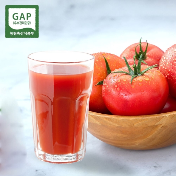 [부엌애]  통째로 갈아 만든 GAP 100% 토마토 즙 110ml(50포)