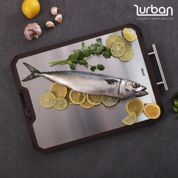 [쉬젤] 러반 다용도 스테인레스 양면도마-XL(31.5*45cm)