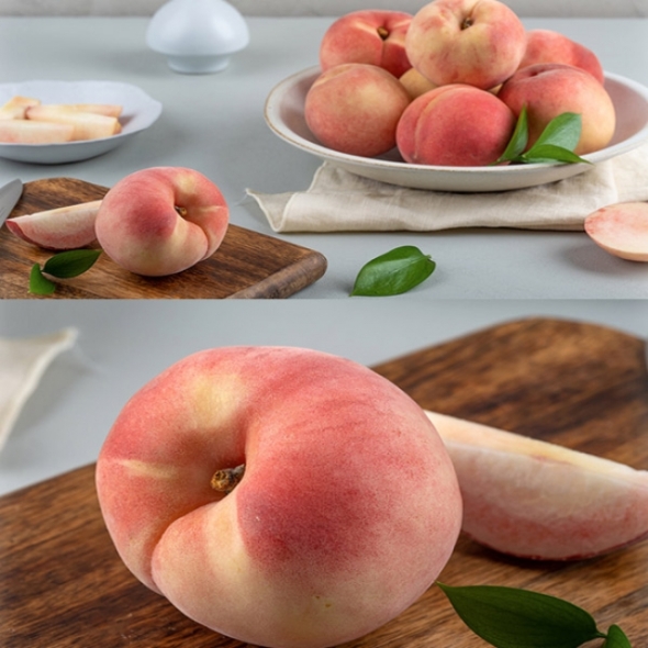  아삭 달콤한 - 딱딱이 복숭아  백도  -  중대과 1kg,2kg,3kg,4kg (고)