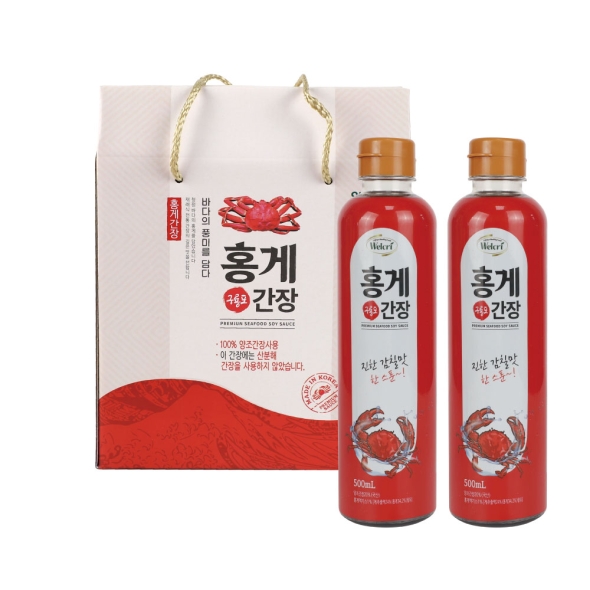 웰크리 홍게간장 2p (500ml 2개)