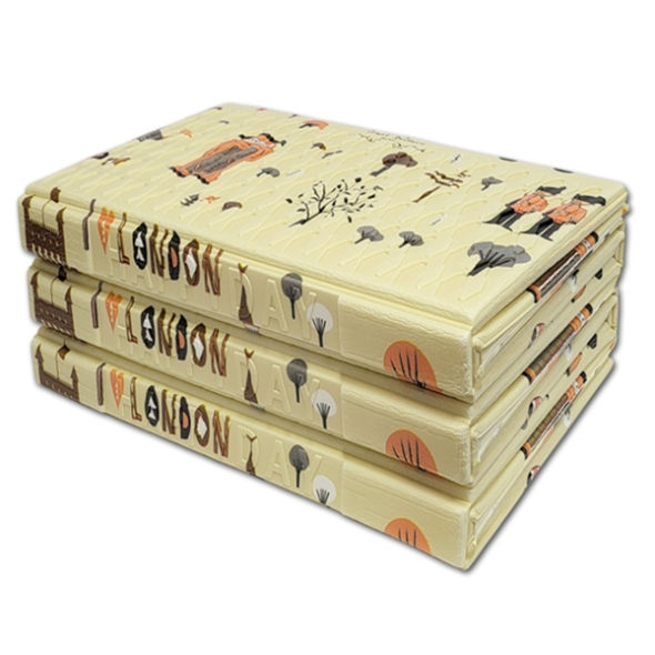 [해피데이] 국내산_코팅_3단 캠핑매트 런던_베이지 [중/대]