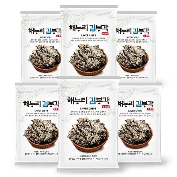  [남원김부각]   전통 찹쌀 김부각 70g*6봉 선물 세트 / 바삭, 고소함