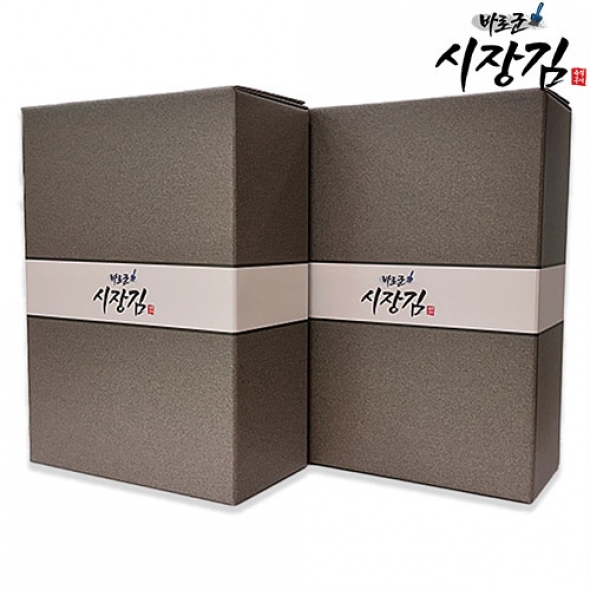 김 선물세트 3종 즉석구이김 바로군 시장김