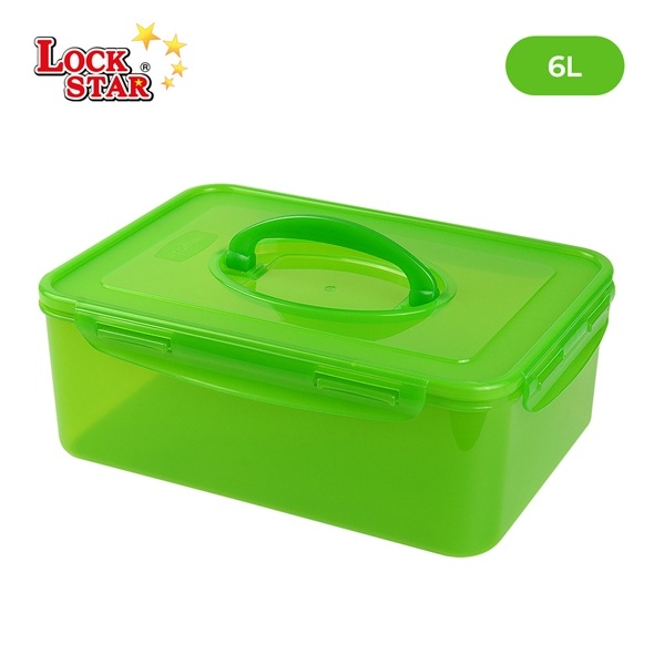 락스타 미라클락 진공 밀폐용기 6L 대용량 전자렌지 신선야채 식품 보관용기