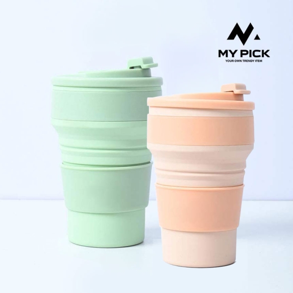 [마이픽] 접이식 실리콘텀블러