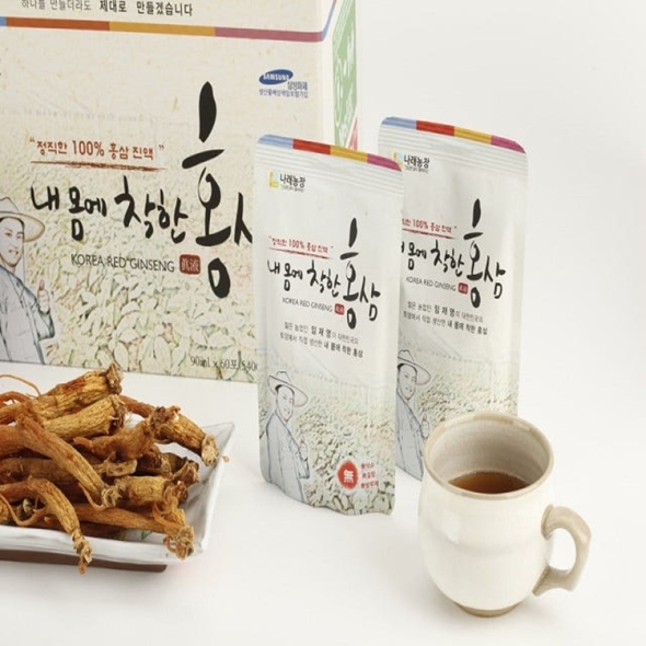 나래식품농장 내몸에 착한 홍삼 홍삼액 60포 x 1박스