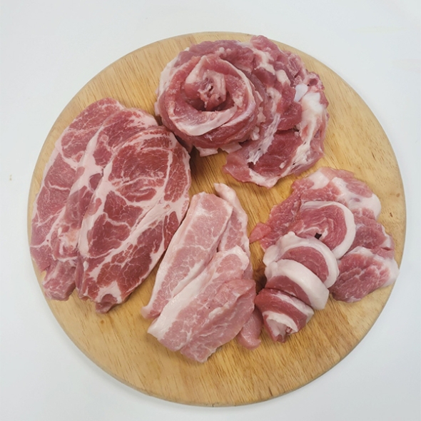 육즙좔좔 1등급 국내산 한돈 4종 미식세트(마)