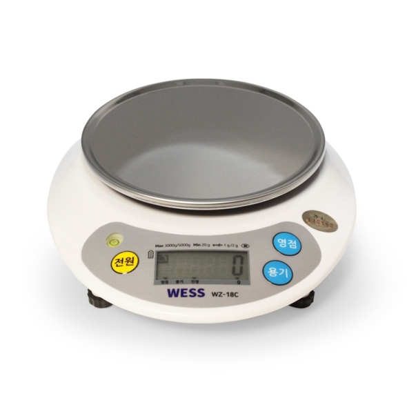 웨스 디지털 전자 고정밀 주방 저울 5kg WZ-18C