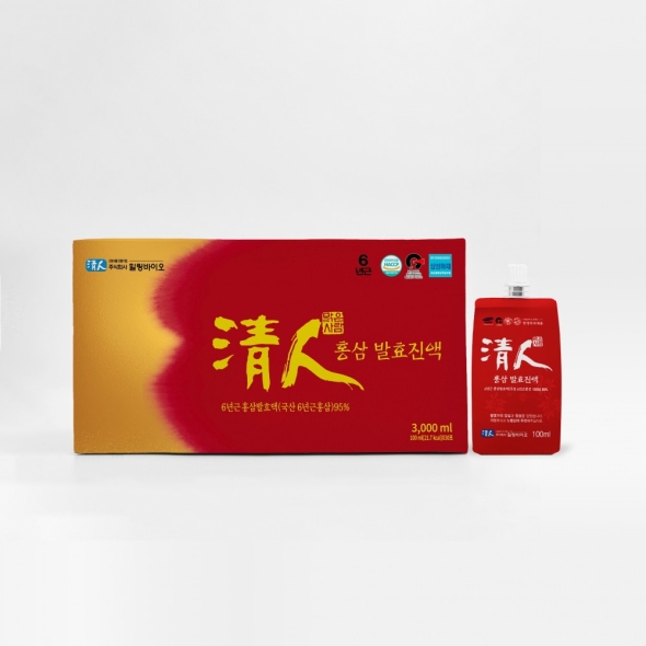[특별할인] 청인 홍삼발효진액 100ml x 60포
