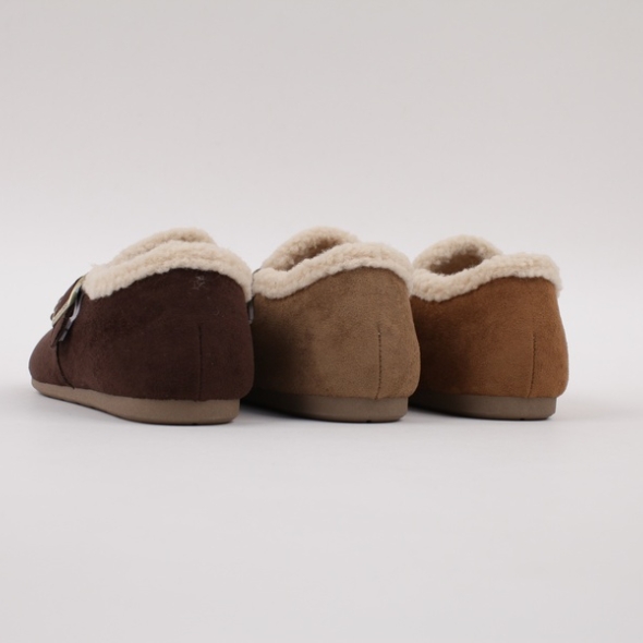 [개성시대] 여성 3.5cm 스웨이드 털단화 데일리